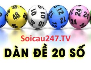 Dàn đề 20 số là việc tìm kiếm 20 cặp số đẹp, may mắn